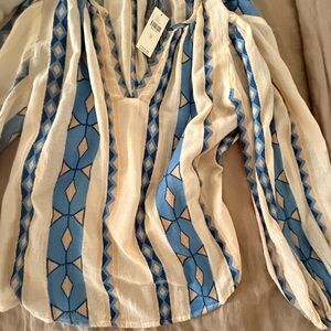 Velvet by Graham linen great NWT Blouse
